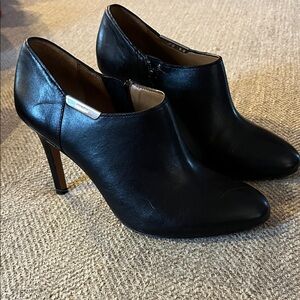 Coach Black Leather Heels
